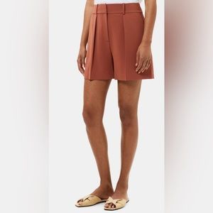 Theory Pleated Crepe Shorts NWT